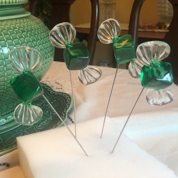 VTG Glass Candy Picks - Picture 3 of 6